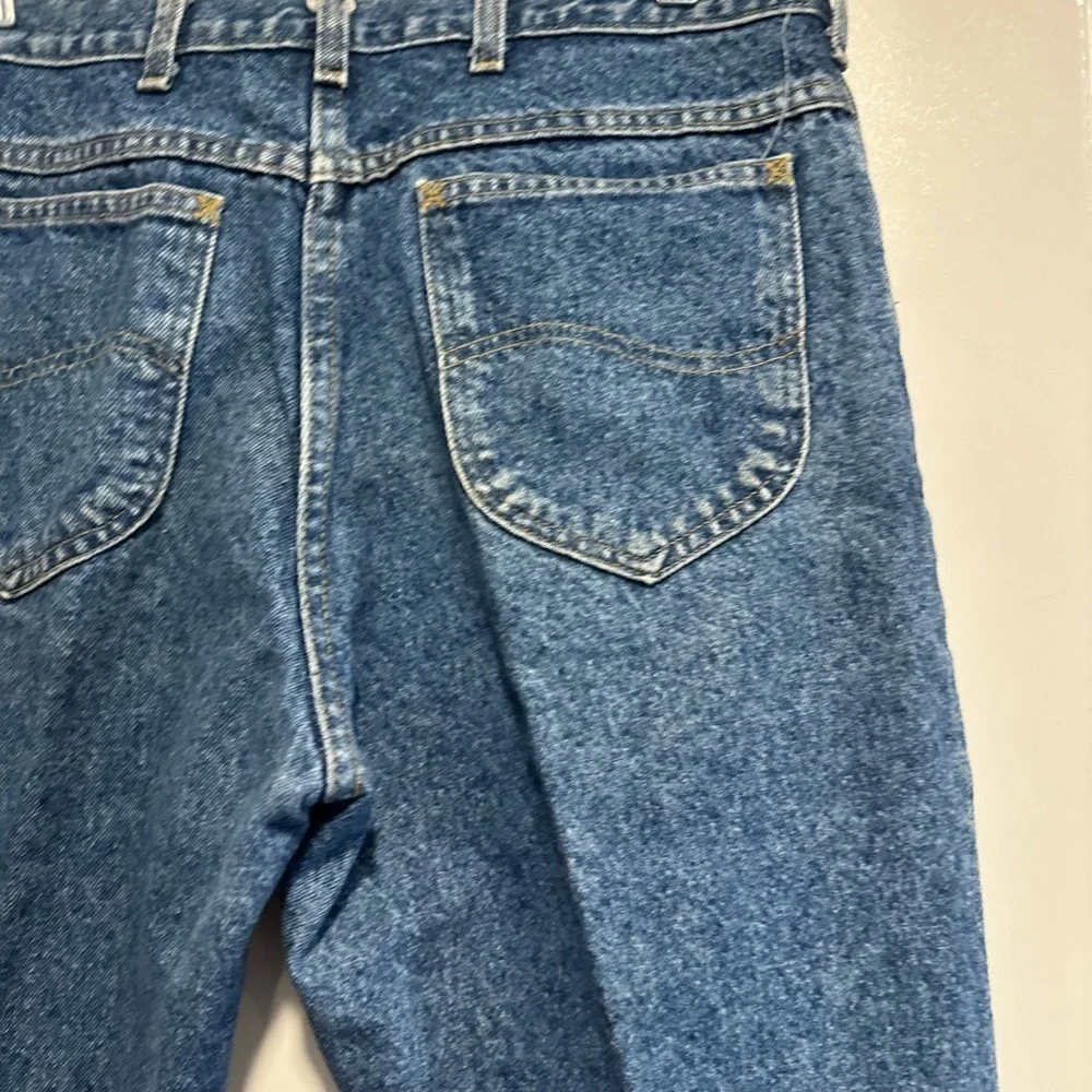 Vintage 80’s Lee Jeans Mens 34x28 Acid Wash Baggy Relaxed Fit Tapered